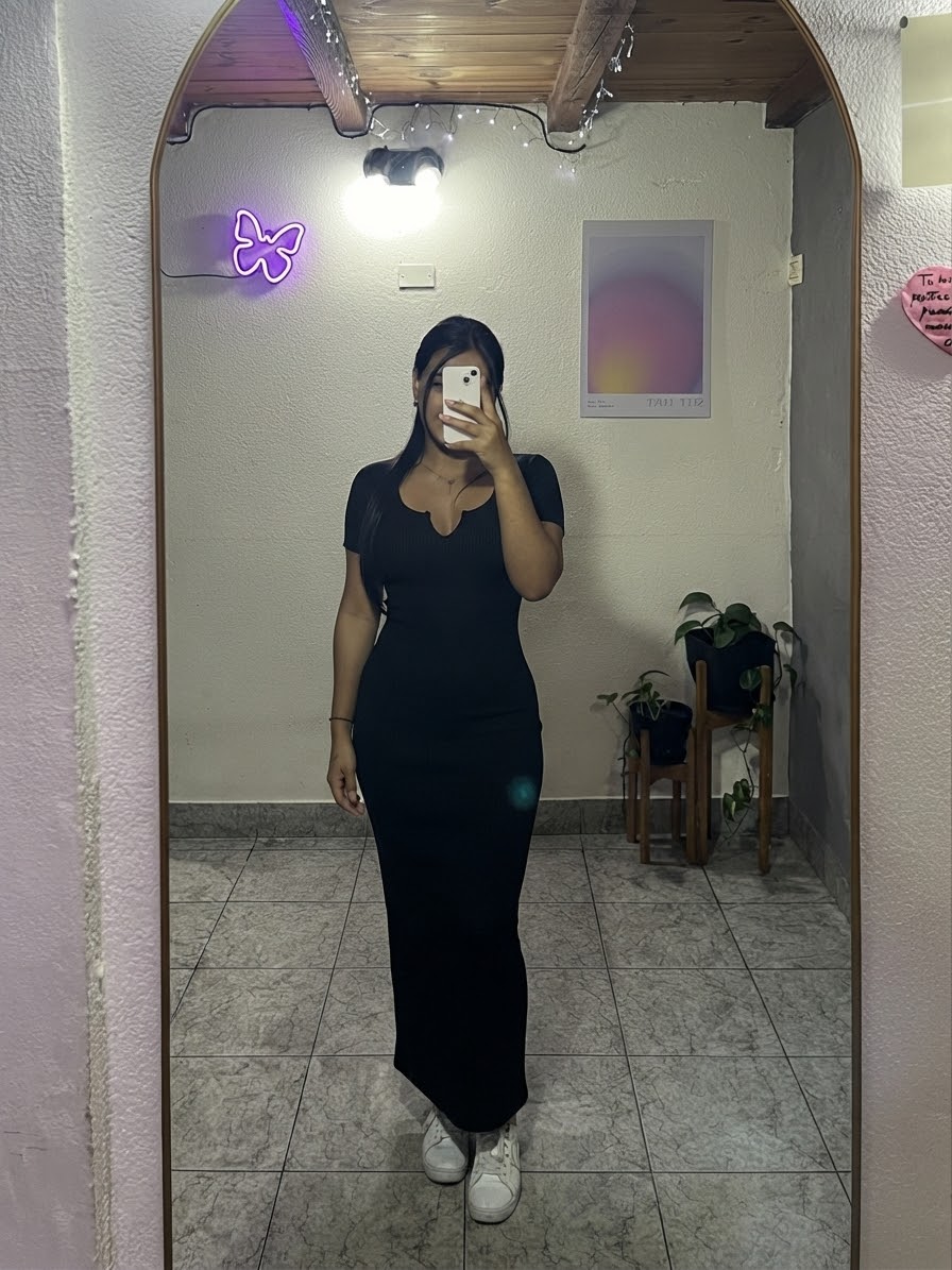 Vestido Largo Tubular Morley con Mangas - IMG_9343.jpeg