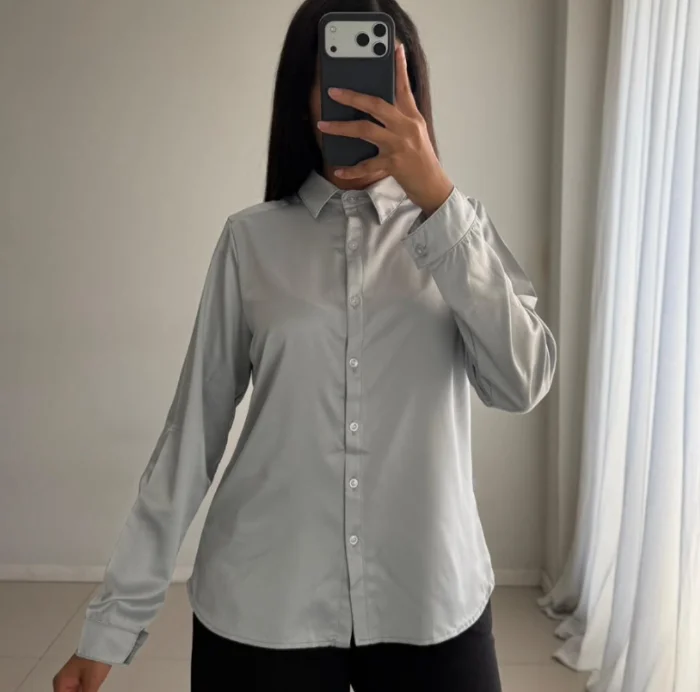 Camisa de Satén de Mujer