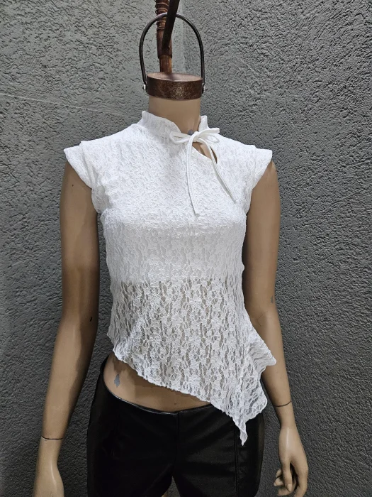 Top Encaje Mao Bolado