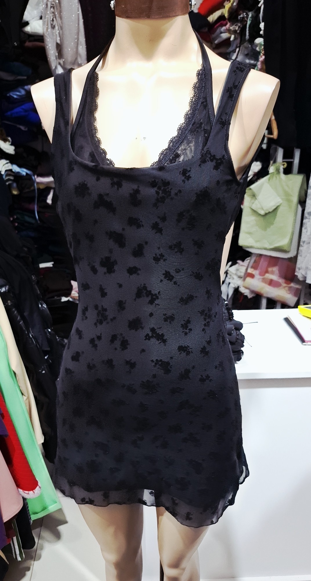 V/c Musculosa Tul Flock - Imagen 2