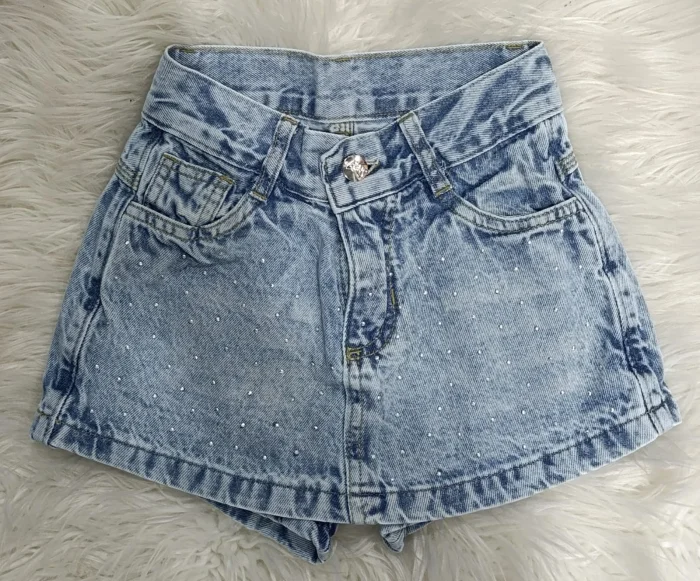Short Pollera Nevado con Brillo