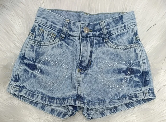 Short Pollera Nevado con Brillo Corazón