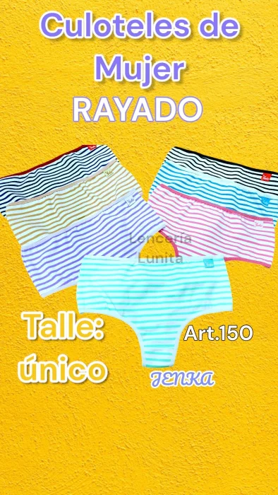 Culoteles Algodón Rayado