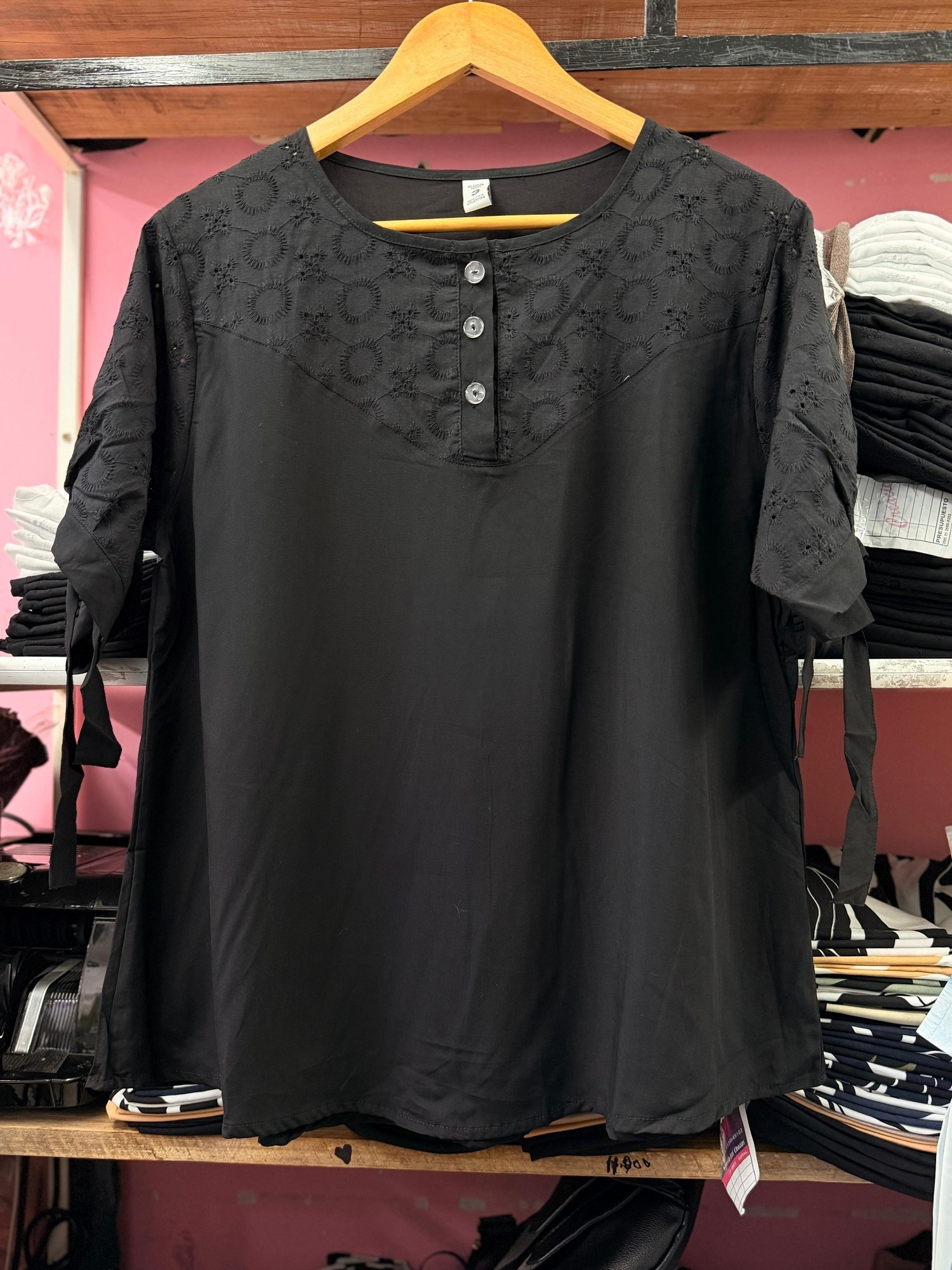 Camisola de Broderie Combinado - Imagen 2
