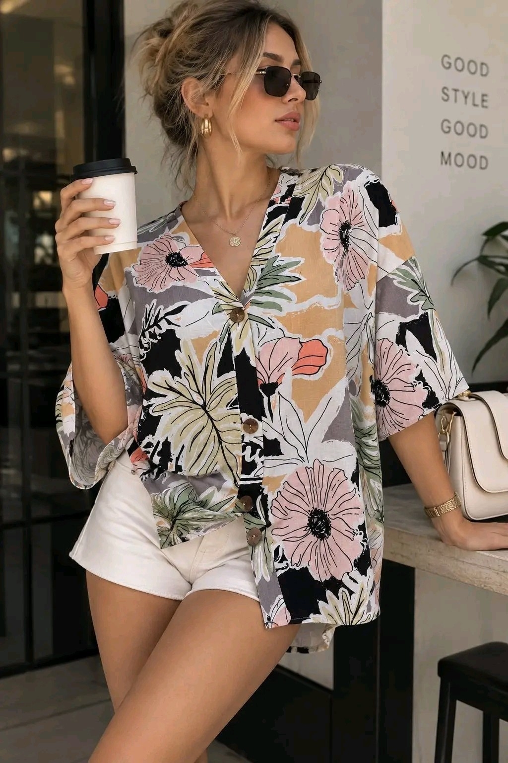 Maxi Camisa Flora - Imagen 2
