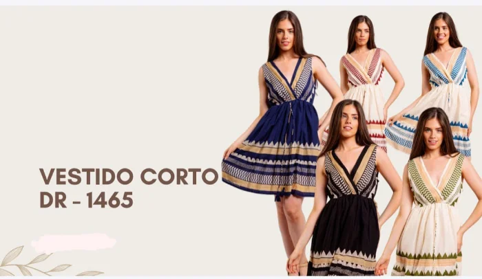 Solero Corto Algodón Estampado Dr1465