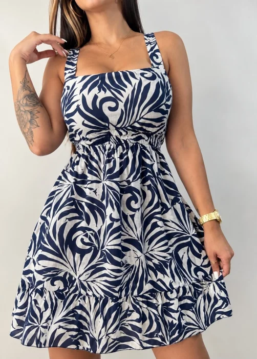 Vestido de Lino Floreado