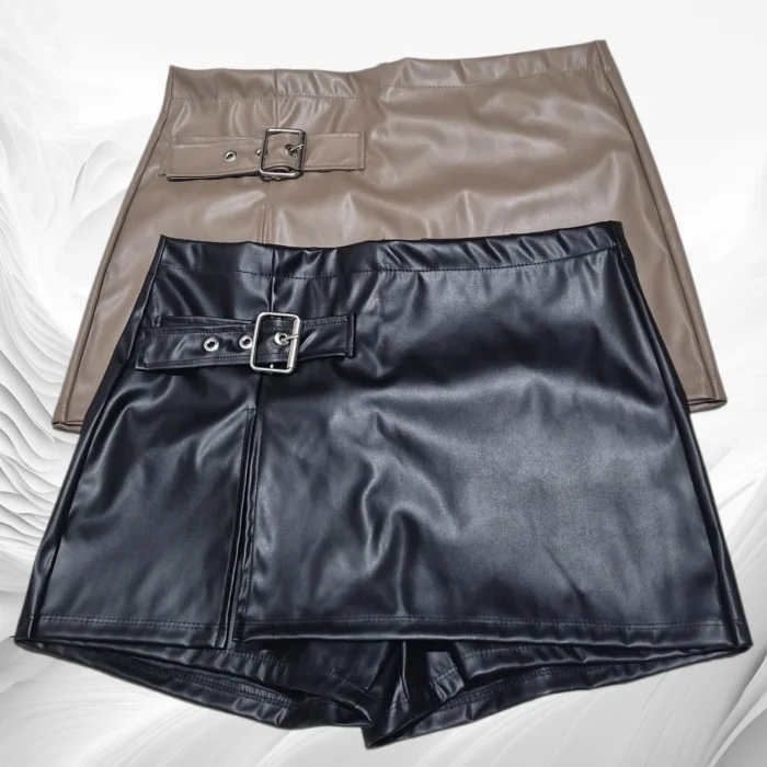 Short Pollera con Hebilla