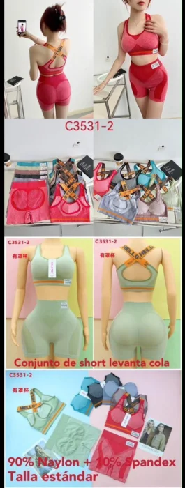 Conjunto Top y Shorts Importado Dama