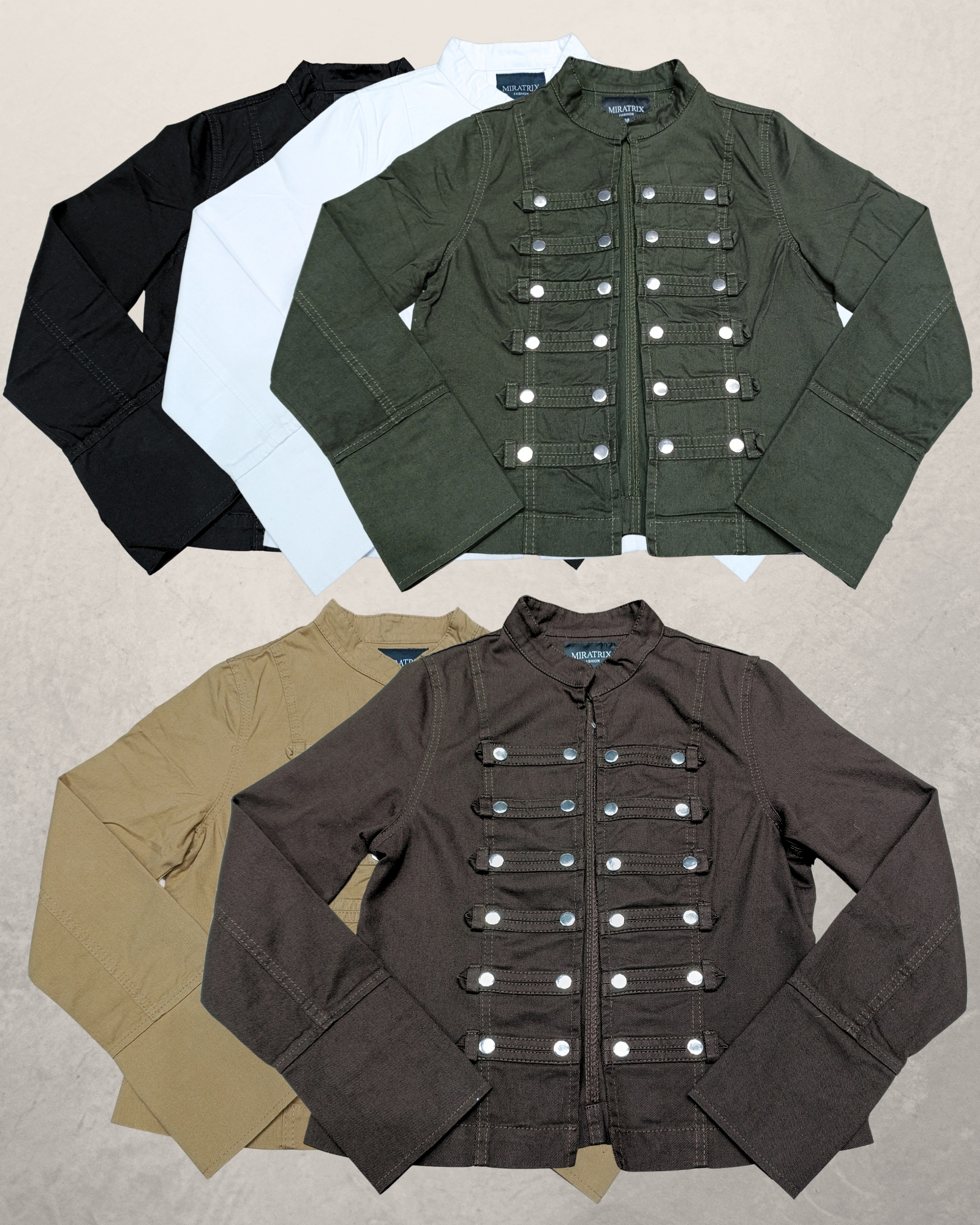 Chaqueta "napoleón" en Gabardina Rígida - Imagen 3