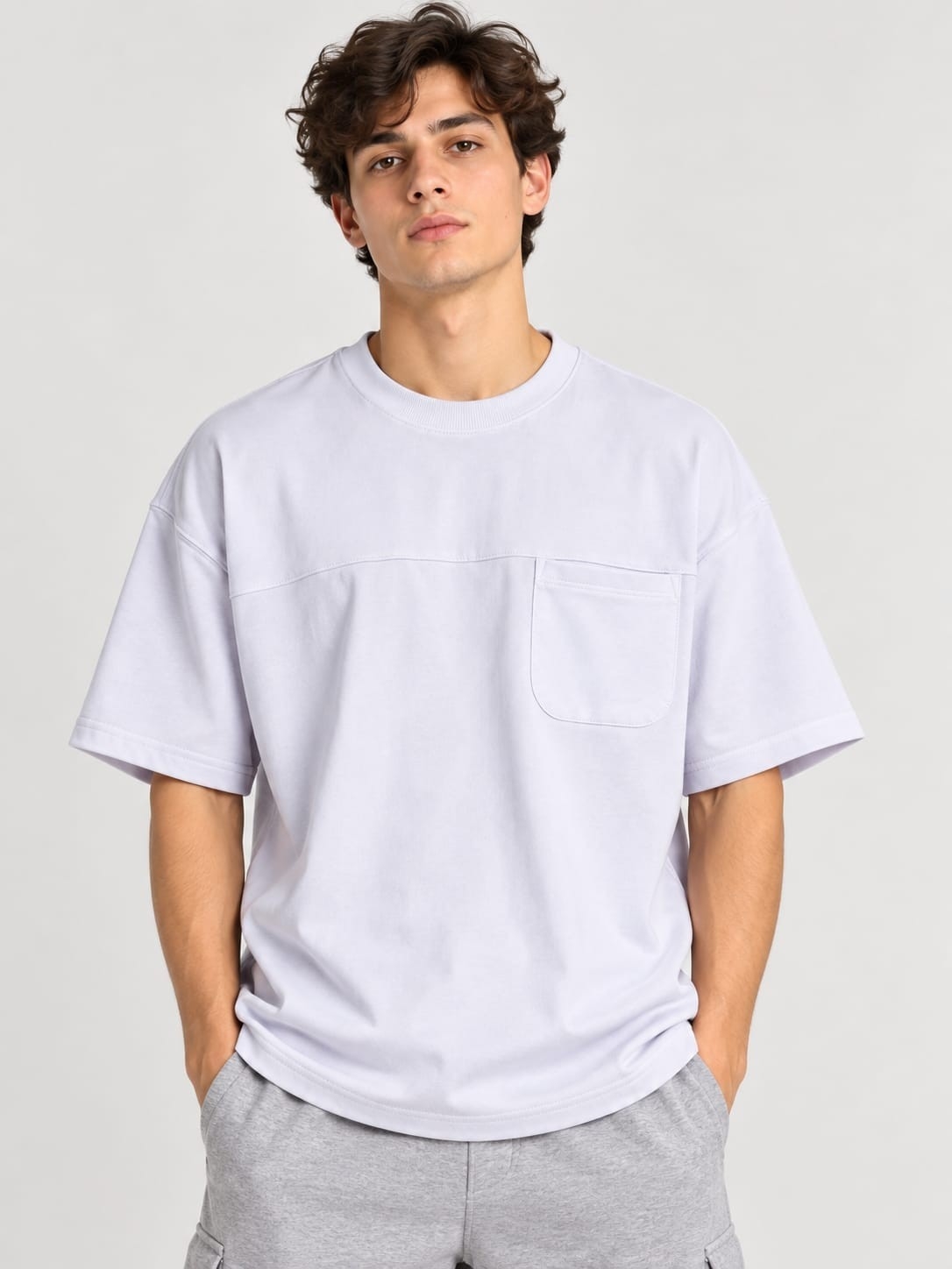Remera Over Rustica con Bolsillo - Imagen 2
