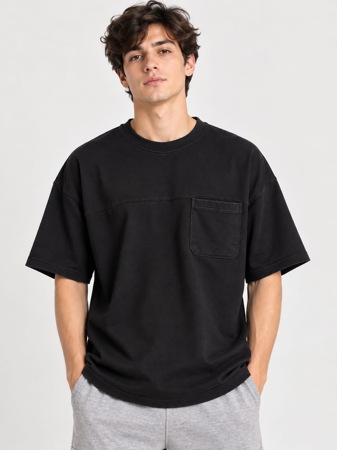 Remera Over Rustica con Bolsillo - Imagen 3