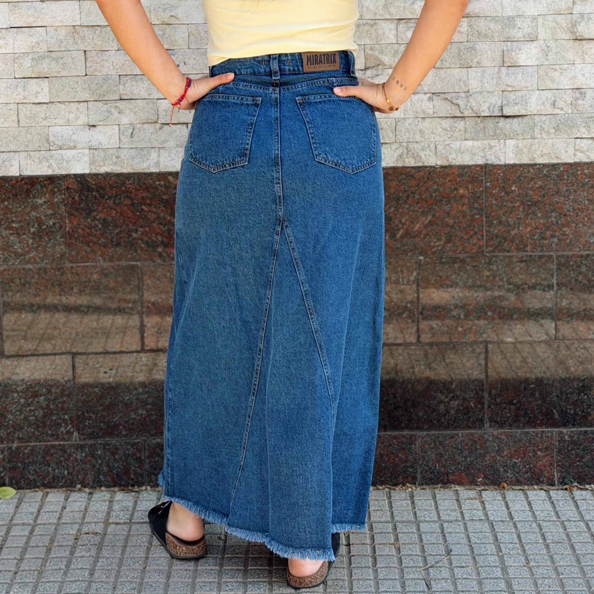 Pollera "evelyn" en Jean Rígido - Imagen 2