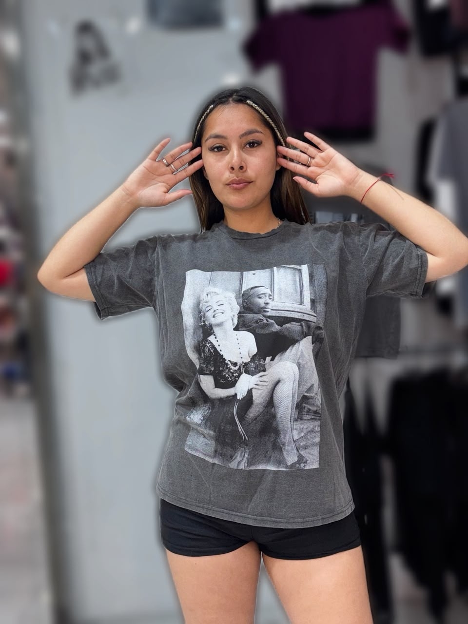 Remeron Corto Prelavado Oversize 06 Tupac Marilyn - Imagen 2