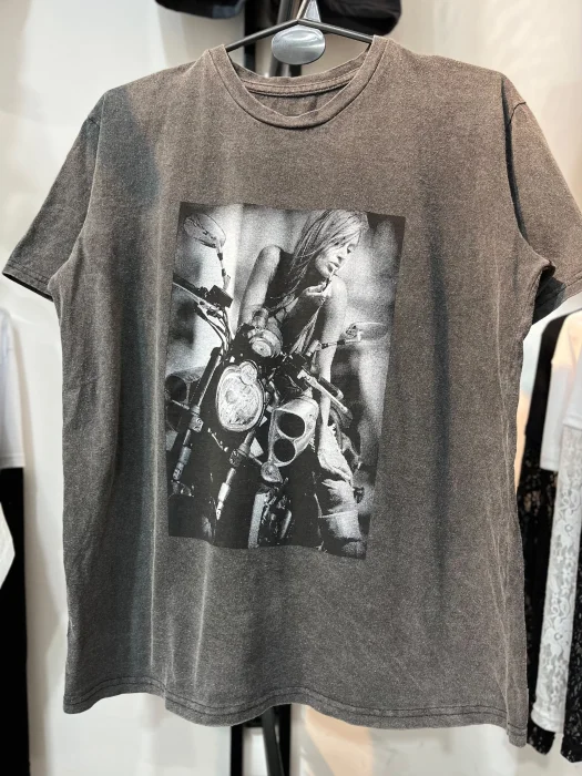 Remeron Corto Prelavado Oversize 07 Moto