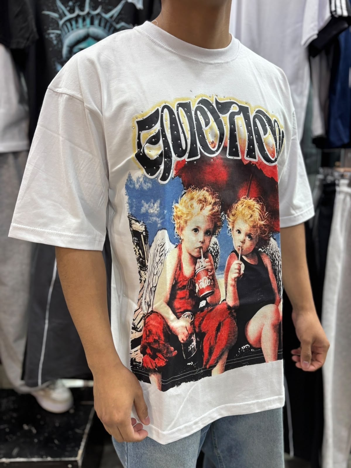 Remeras Over con Strass - Imagen 2