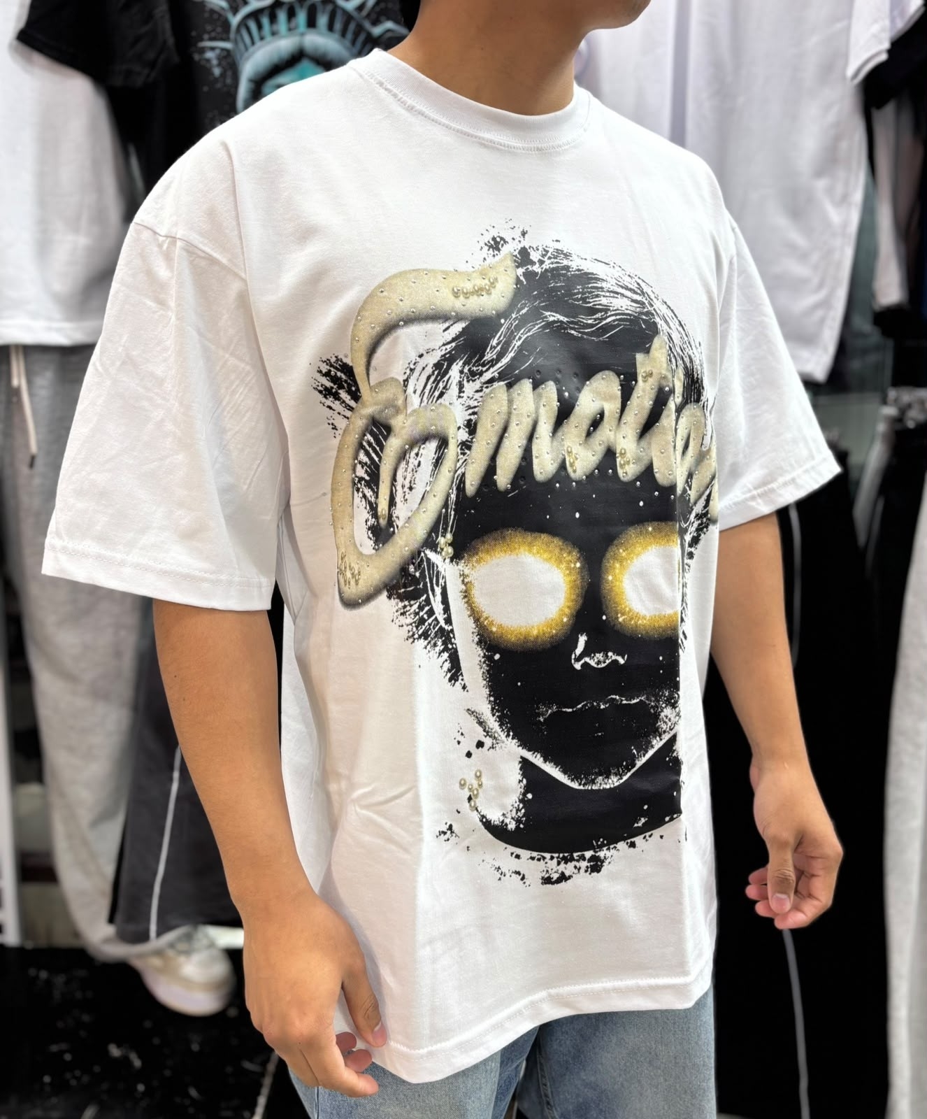 Remeras Over con Strass - Imagen 3
