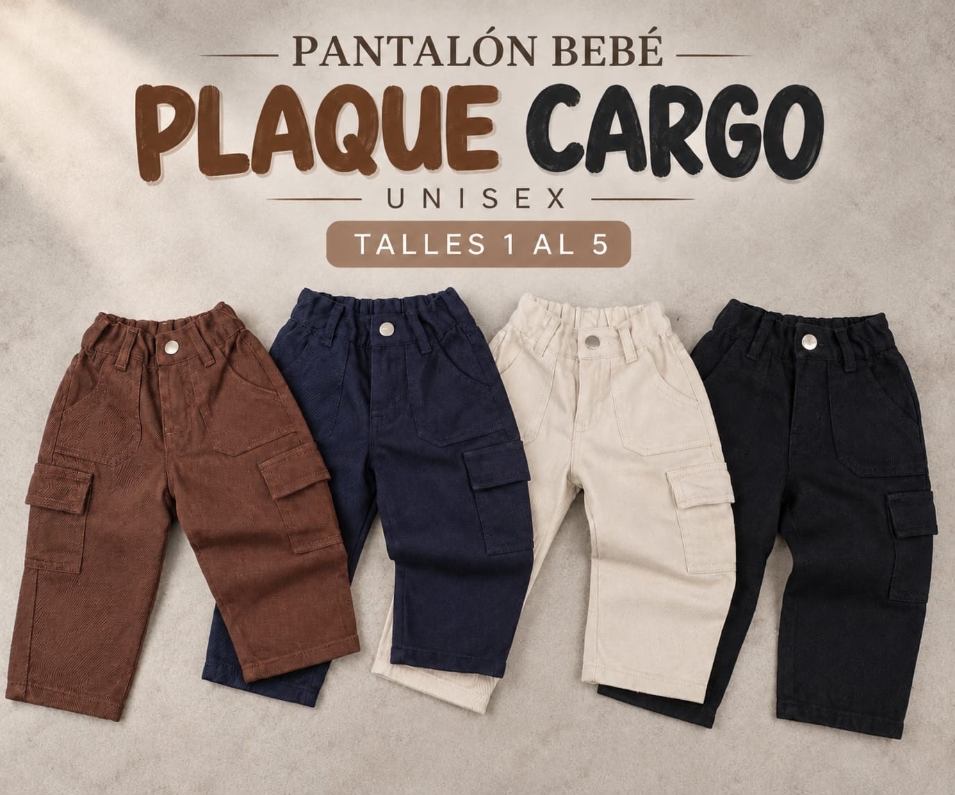 Pantalon Bebe Cargo - Imagen 2