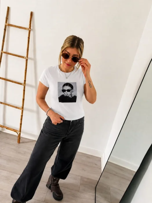 Baby Tee  (algodón con Laycra)