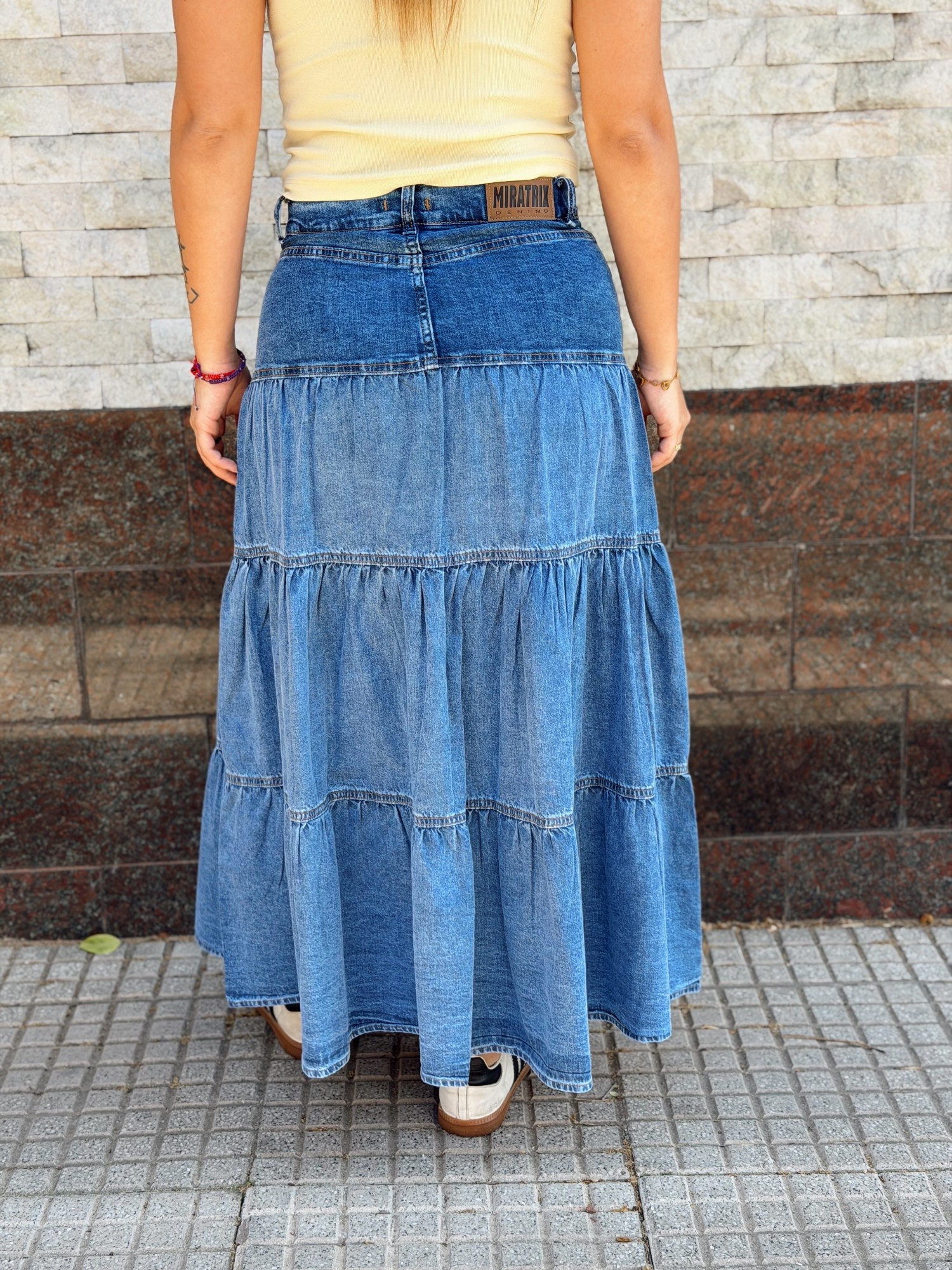 Pollera "liz" en Jean - Imagen 2