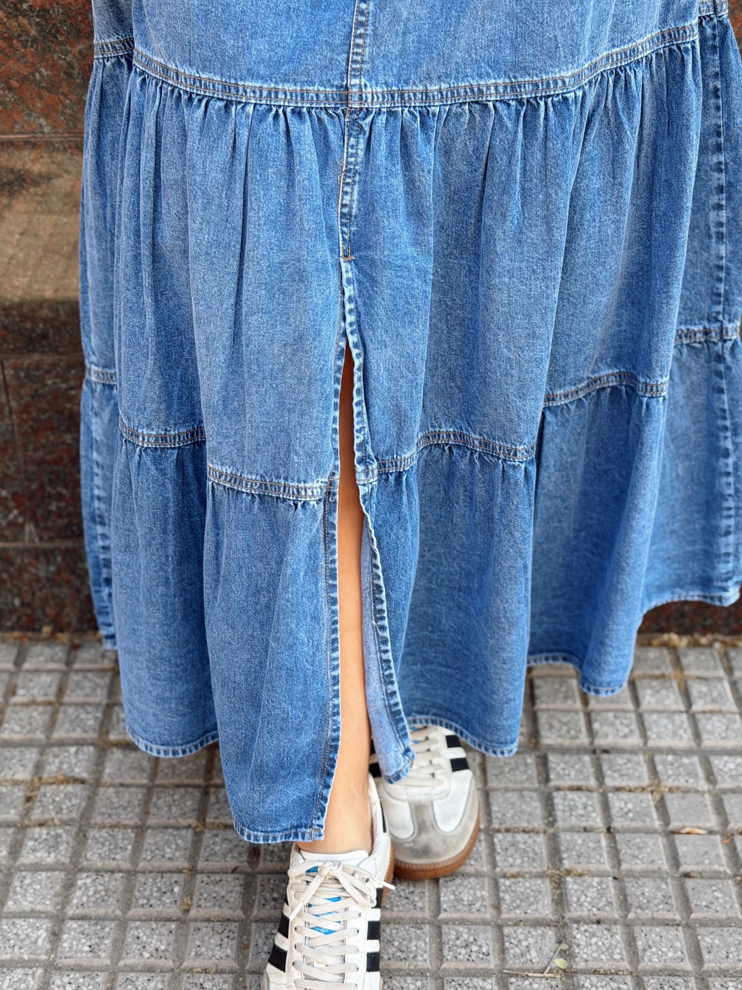 Pollera "liz" en Jean - Imagen 3