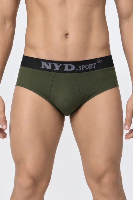 Docena de Slip de Algodón con Elástico de Cintura Bordado