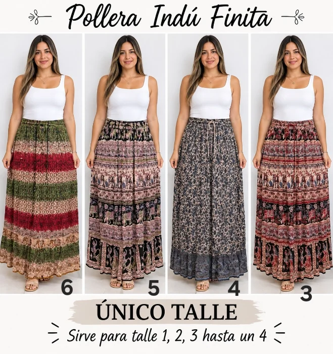 Pollera Balgru Finita 3 X 27.000