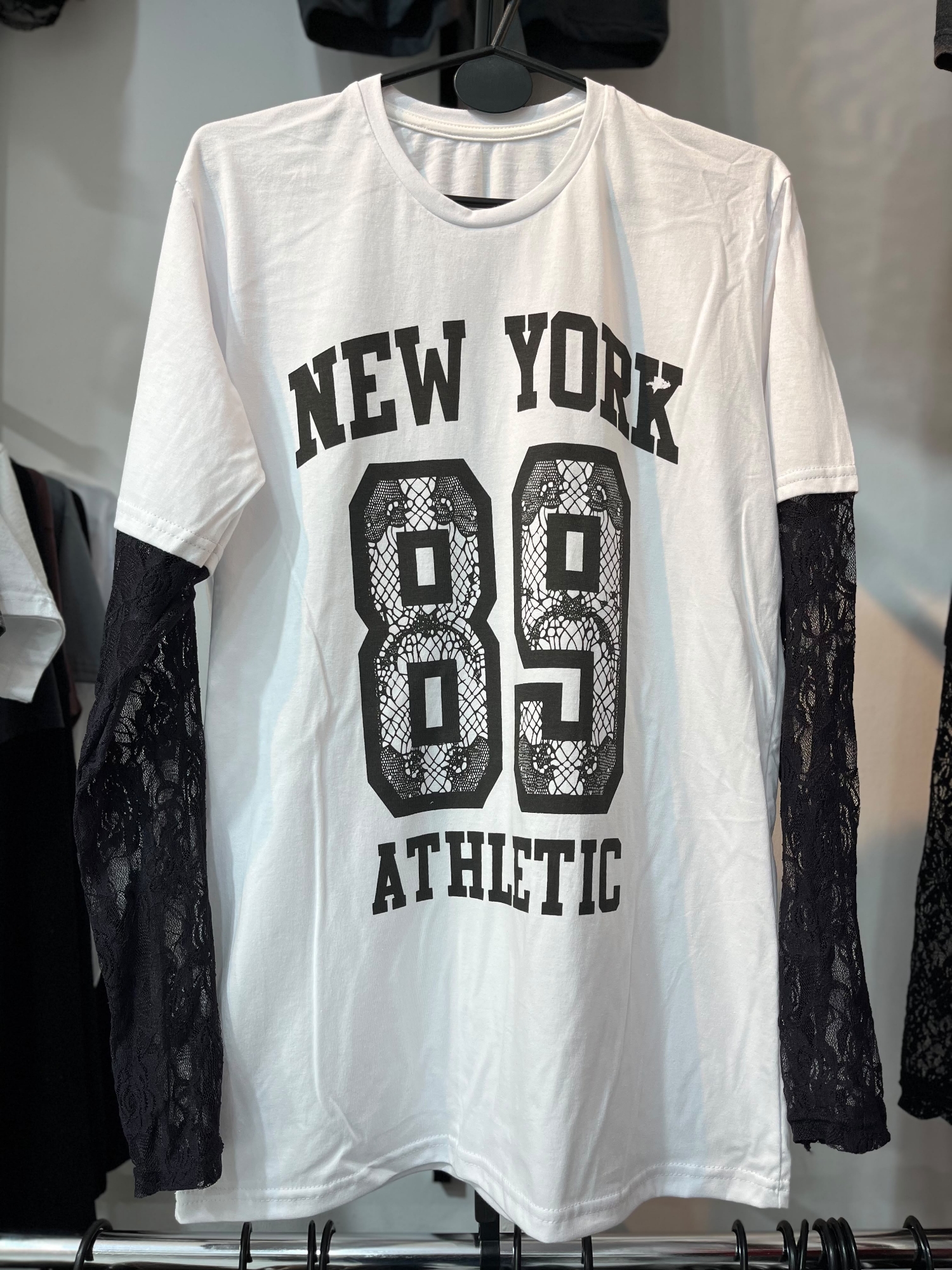 Remeron Largo Corte Oversize con Mangas de Encaje 003 Athletic - Imagen 2