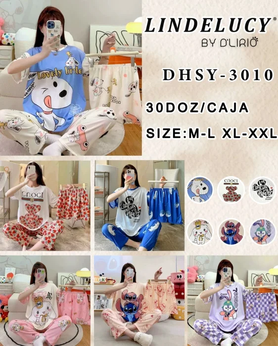Pijamas 3 Piezas