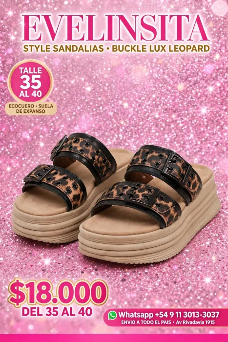 Sandalias Buckle Lux