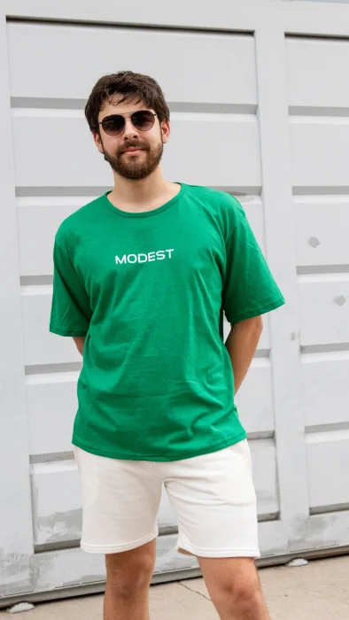 Remera Oversize Verde Hombre Modest Jersey