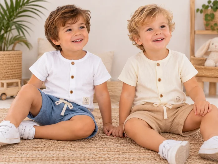 Conjunto Bambula (camisa + Short) Yaby T.(9-12/12-18/24/36 Meses) Art.27014