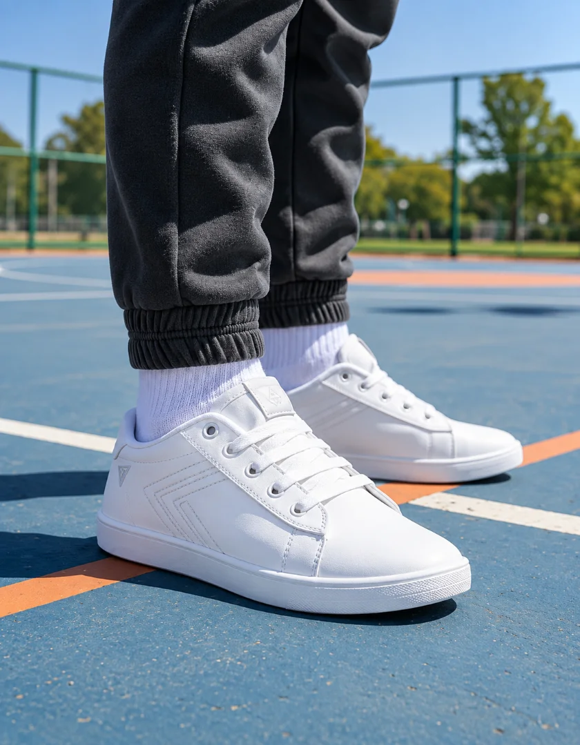 Zapatilla Urbana Formal Niños Deli 330 (27 al 34) - Zapatillas%20blancas%20en%20pista%20deportiva.png