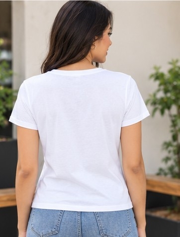 Remera Cuello V de Mujer - Imagen 2