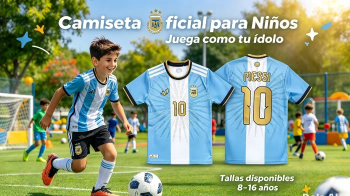Camisetas Sublimadas Niño Messi