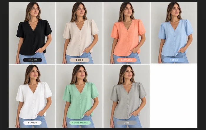 Camisa con Puntillo