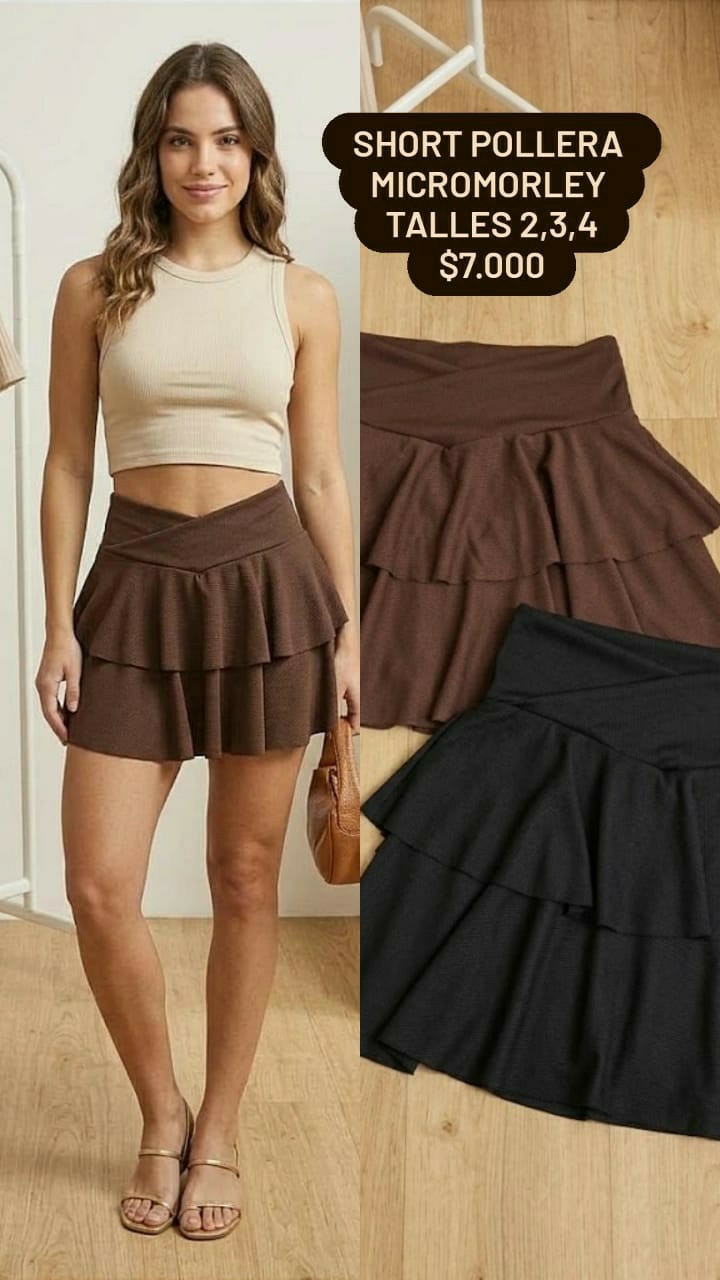 Short Pollera Micromorley - Imagen 3