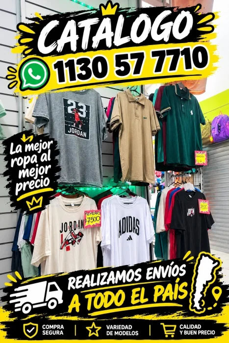 Remeras de Algodón Diferentes Diseños