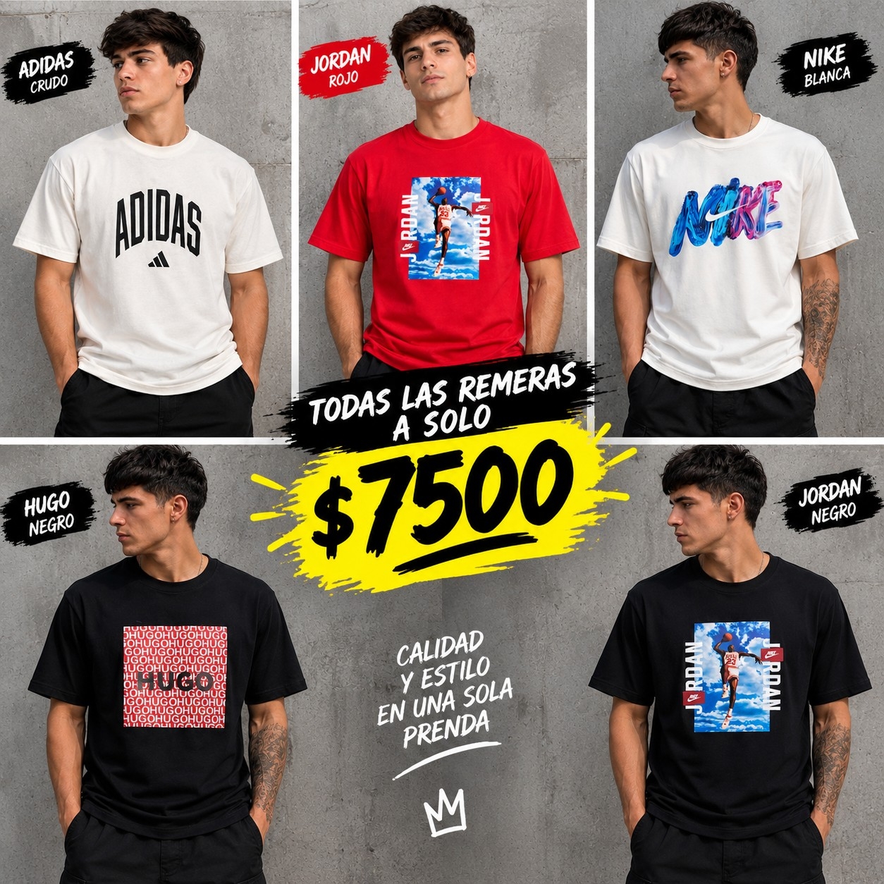 Remeras de Algodón Diferentes Diseños - Imagen 3