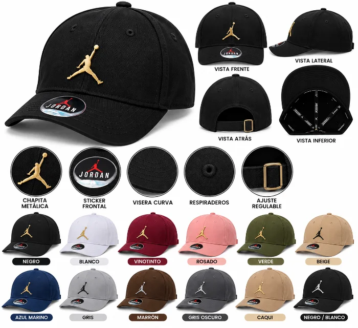Gorras Jordan con Chapita