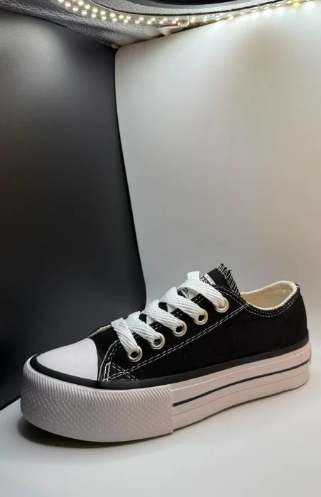 Zapatilla Lona con Plataforma