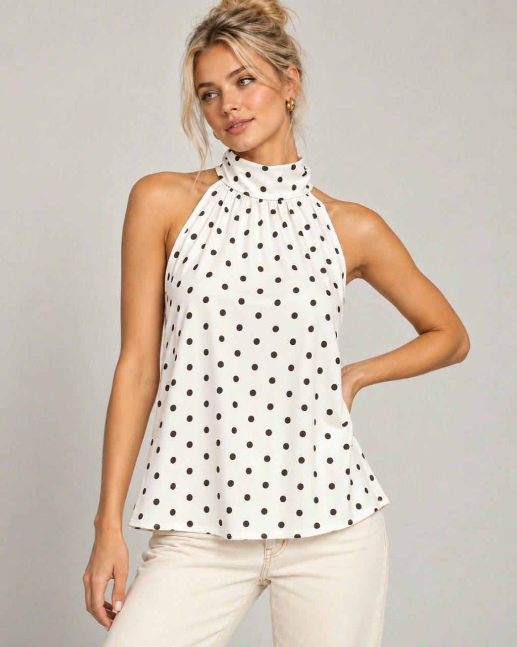 "blusa para Atar Mily Lunares" - Imagen 2