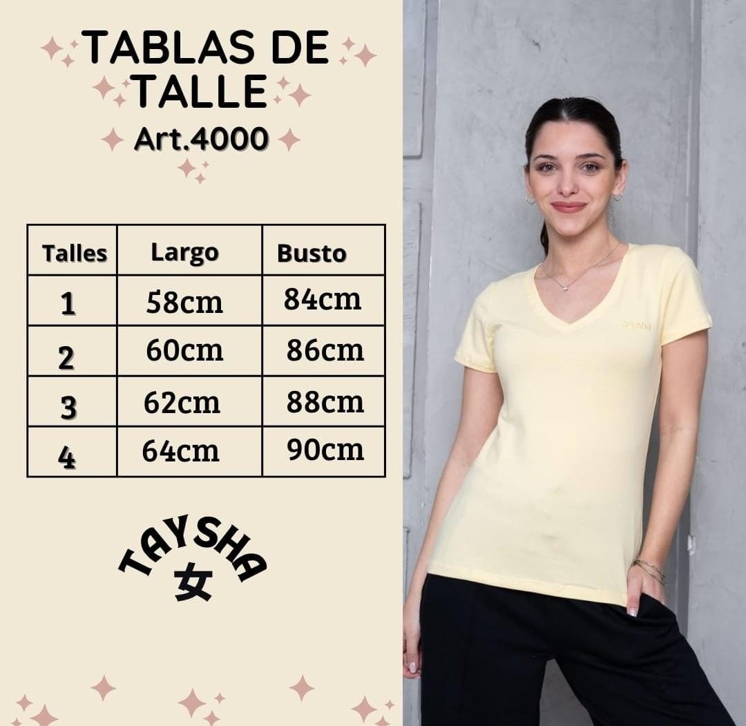 Remeras Básicas Algodón Peinado Escote V - Imagen 3