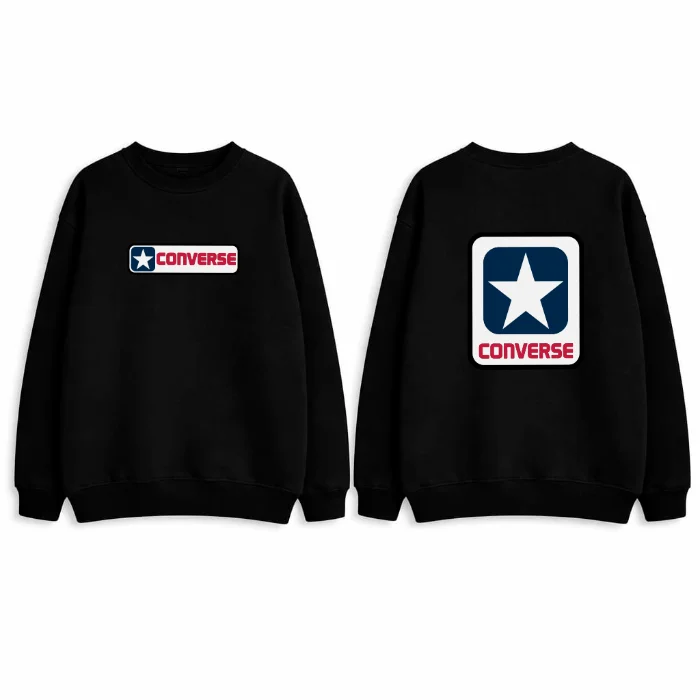 Unisex- Buzo Ov Cuello Redondo Converse Doble