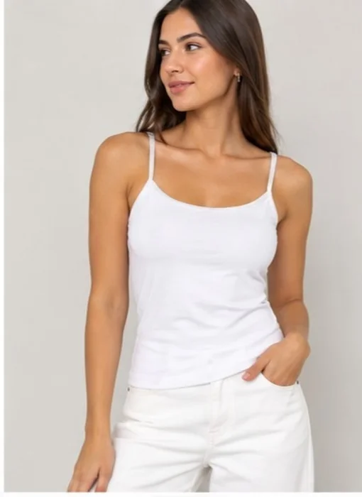 Musculosa Modal  con Tiras de Raso