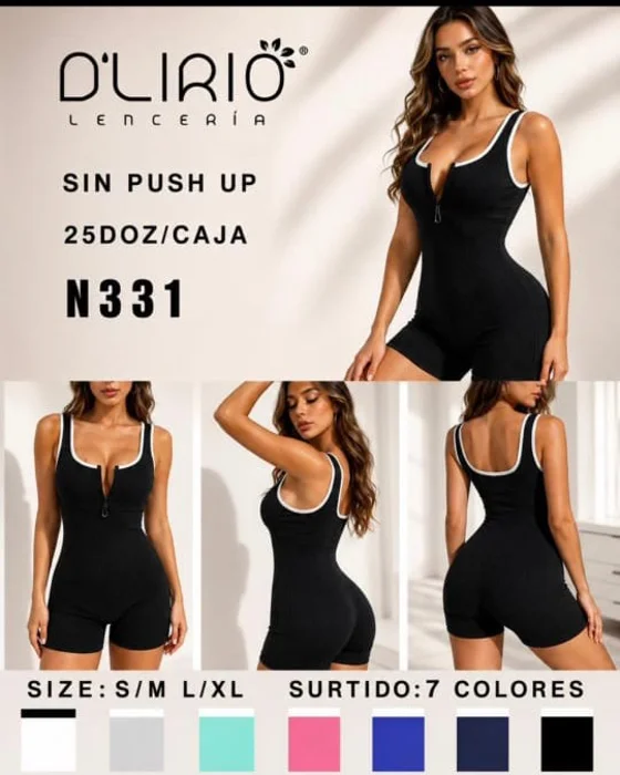 Catsuit Medio Cierre sin Frunce.