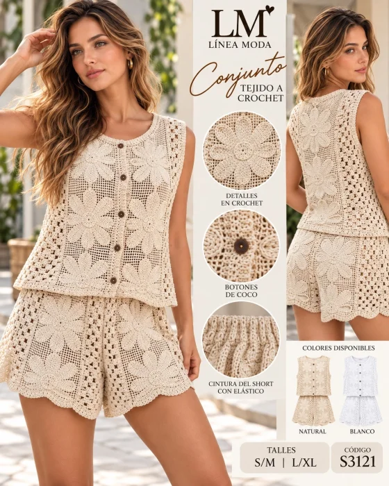 Conjunto Tejido a Crochet.s3121