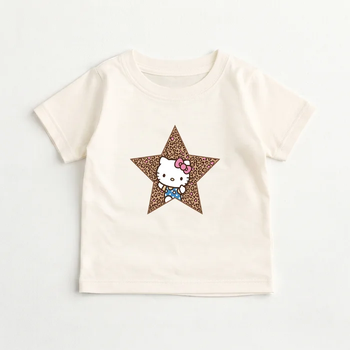 Bebes- Remera Bebe Kitty Estrella Animal Print