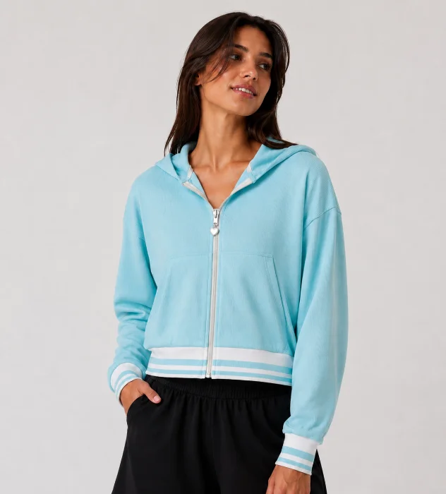 Campera Crop Morley Algodón con Lycra