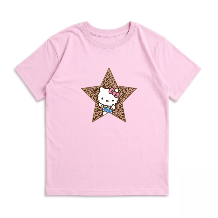 Nena- Remera Ovsize Kitty Estrella Animal Print